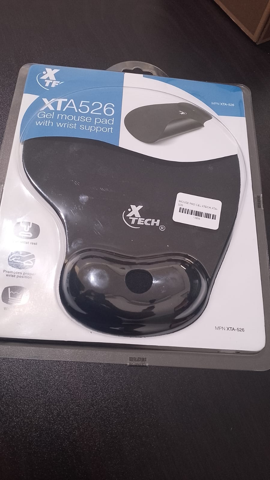 accesorios para electronica - Mouse Pad Gel XTech XTA-526 Antideslizante 1