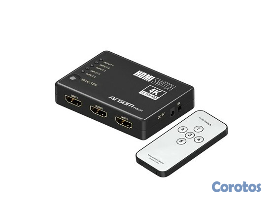 computadoras y laptops - SWITCH ARGOM HDMI 5 PUERTOS 4K HD,5 entradas HDMI a 1 salida HDM