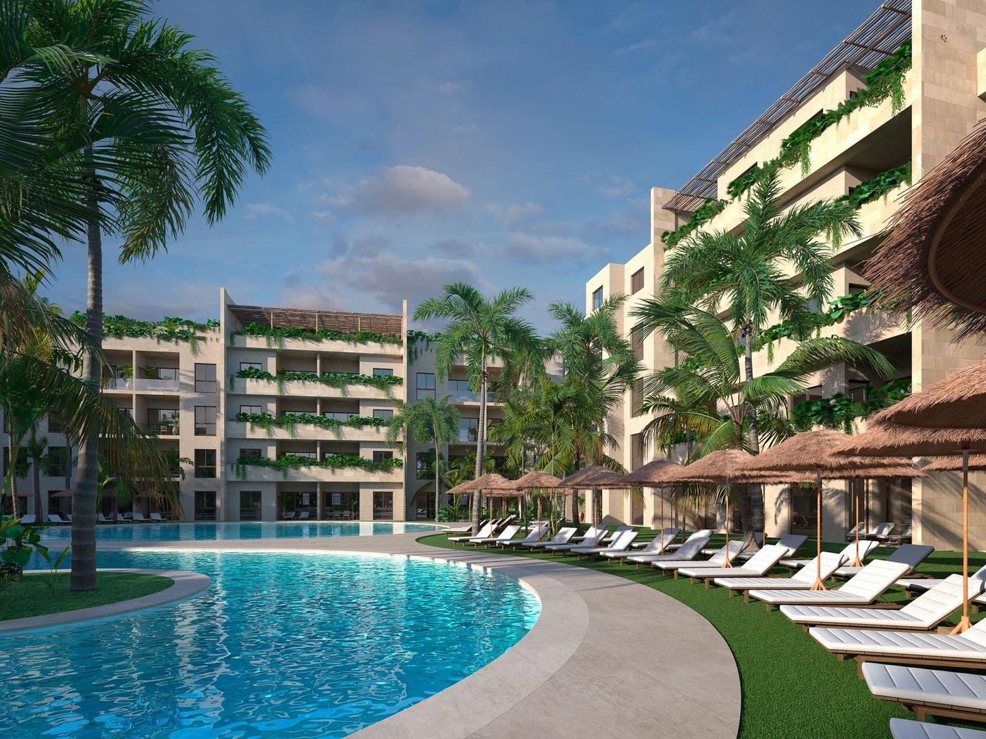 apartamentos - Apartamentos Turísticos en Punta Cana (Secret Garden), en planos, Terminacion 1A