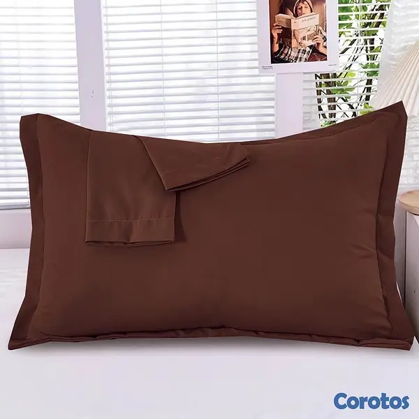 decoración y accesorios - funda de almohada en tela algodón 2 unidad  6