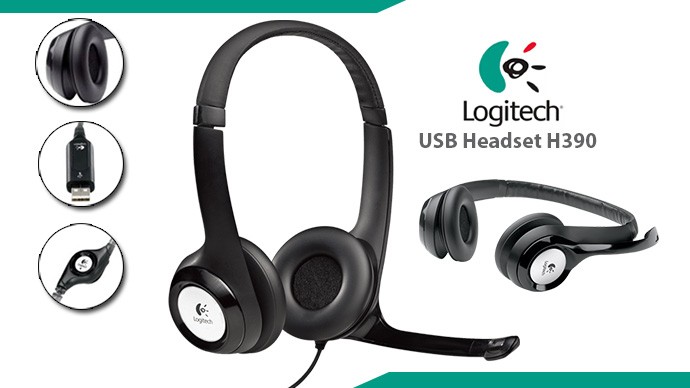computadoras y laptops - AUDIFONO CON MICROFONO LOGITECH H390 PC INTERNET CLEAR CHAT CONFORT USB 1