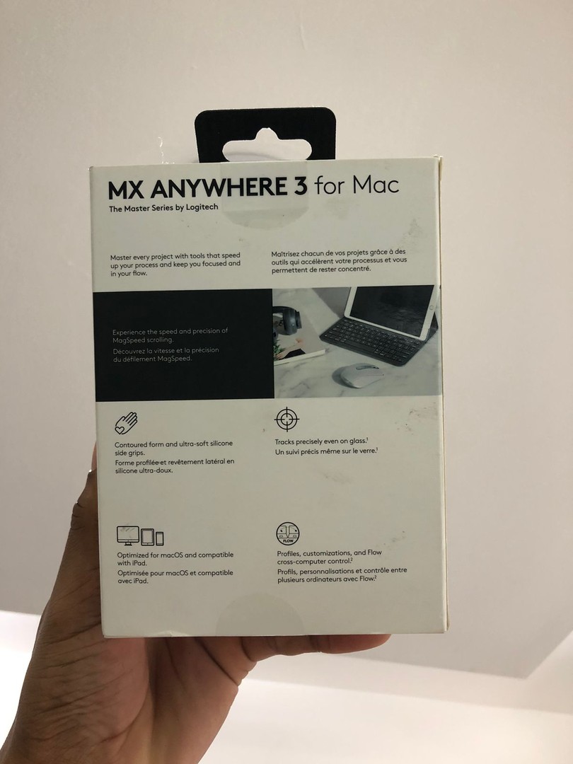 computadoras y laptops - Mouse Logitech MX Anywhere 3 inalámbrico desplazamiento magnético 4