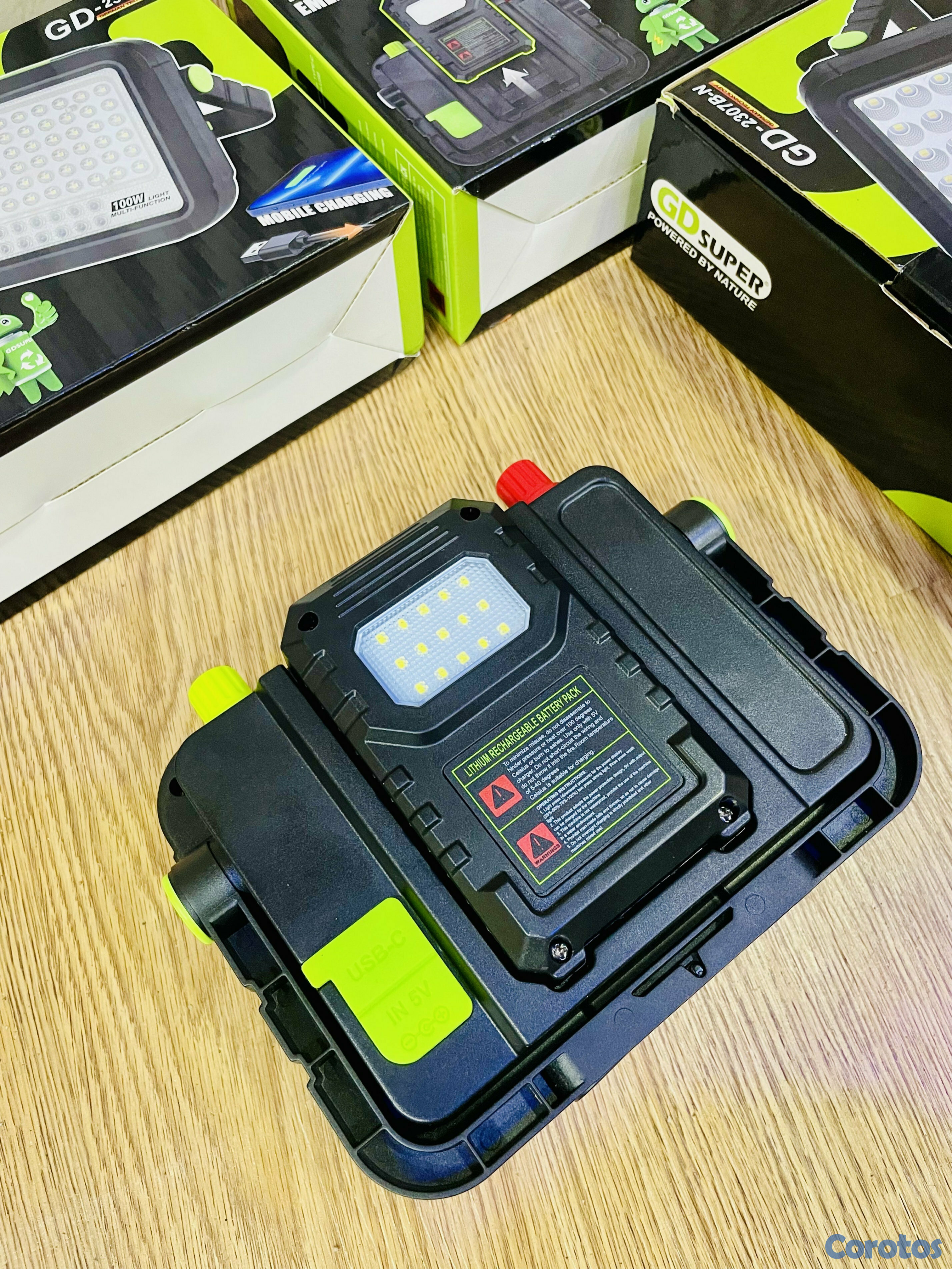 otros electronicos - ✨👌Luz led portatil de 150w de pontencia.
Trae bateria que funciona como Pawer   8