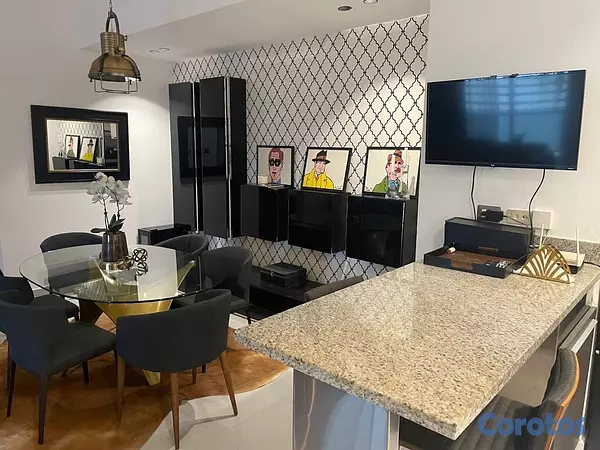 apartamentos - Apartamento Amoblado de 2 Habitaciones en Alquiler - Piantini - Áreas Sociales 2