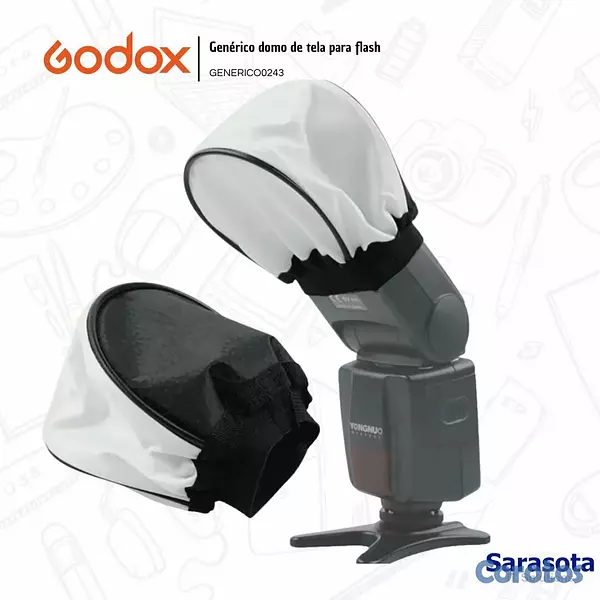 accesorios para electronica - Godox Difusor Tipo Domo Tela 2
