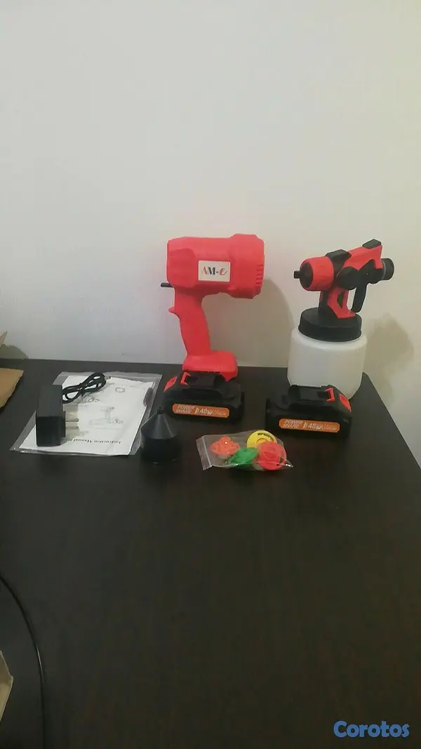 herramientas, jardines y exterior - La Pistola Atomizadora de Pintura Portátil [48V]  2