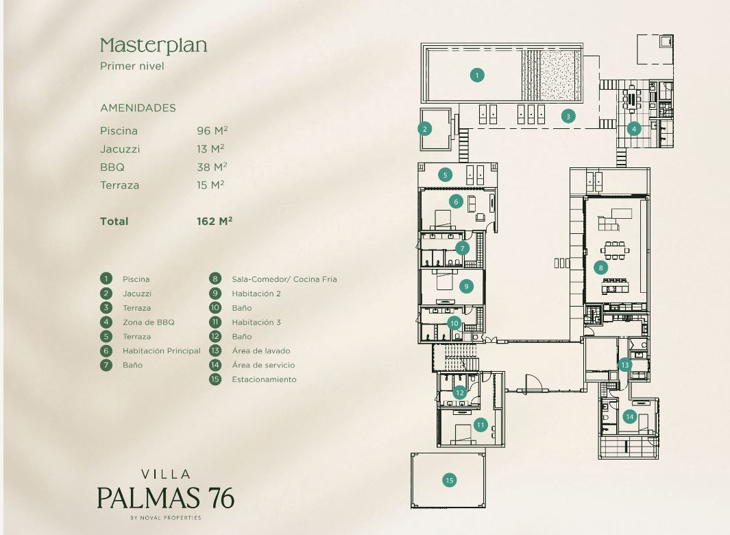 casas vacacionales y villas - Villa en Cap Cana Punta Espada en Plano de 6 habitaciones con plan de pagos 7