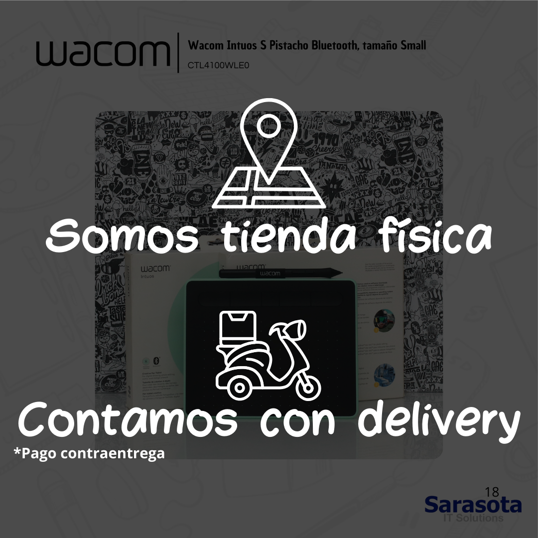 accesorios para electronica - Wacom Intuos S color Pistacho Bluetooth 2