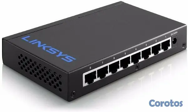 computadoras y laptops - SWITCH 8 PUERTOS LINKSYS SE3008, NO ADMINISTRABLE/DESKTOP, 8 PUERTOS GIGABIT ETH