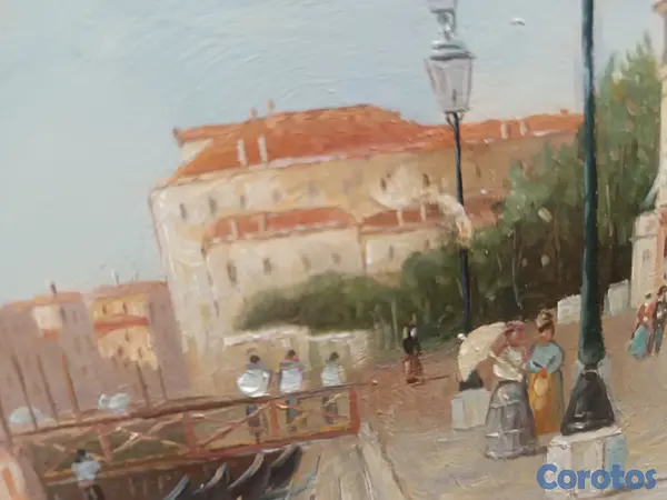 arte y antigüedades - Representa la vieja venezia  9