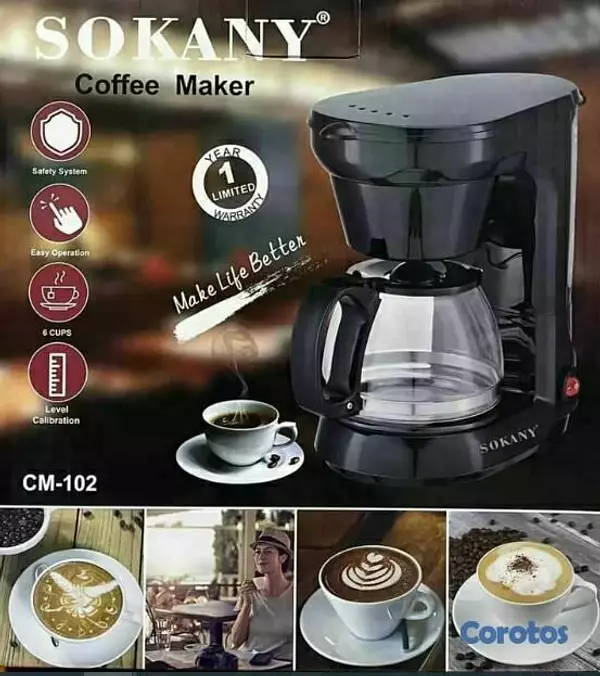 cocina - CAFETERA SOKANY CM-102 5 Tazas 2