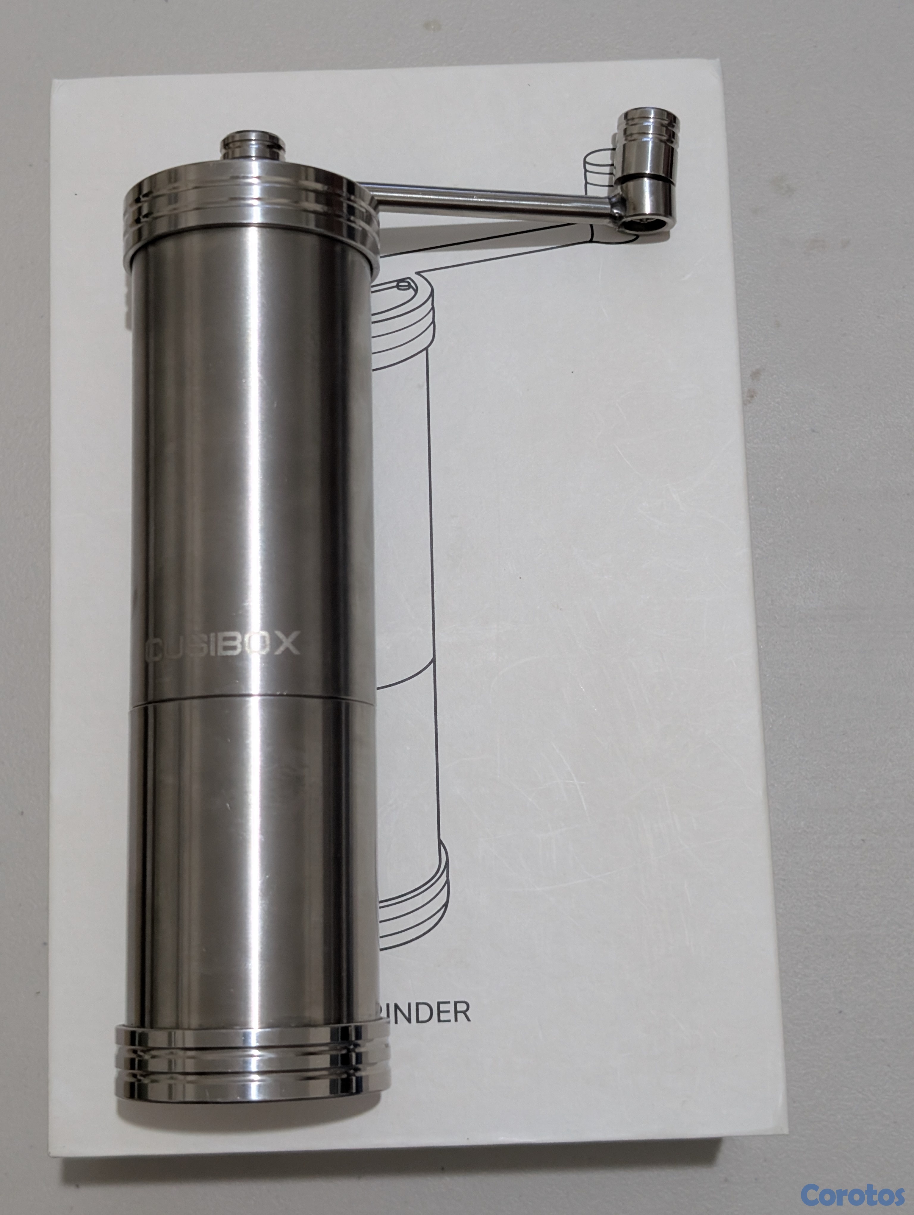 cocina - Molinillo de café manual CUSIBOX de acero inoxidable con fresa cónica ajustable 3