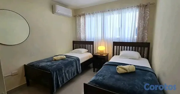 apartamentos - 6to piso amueblado con derecho azotea villa olga  3