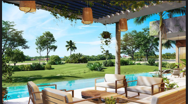 casas vacacionales y villas - Venta de Villa de lujo en la zona más privilegiada de cap cana con 1,200mts 4