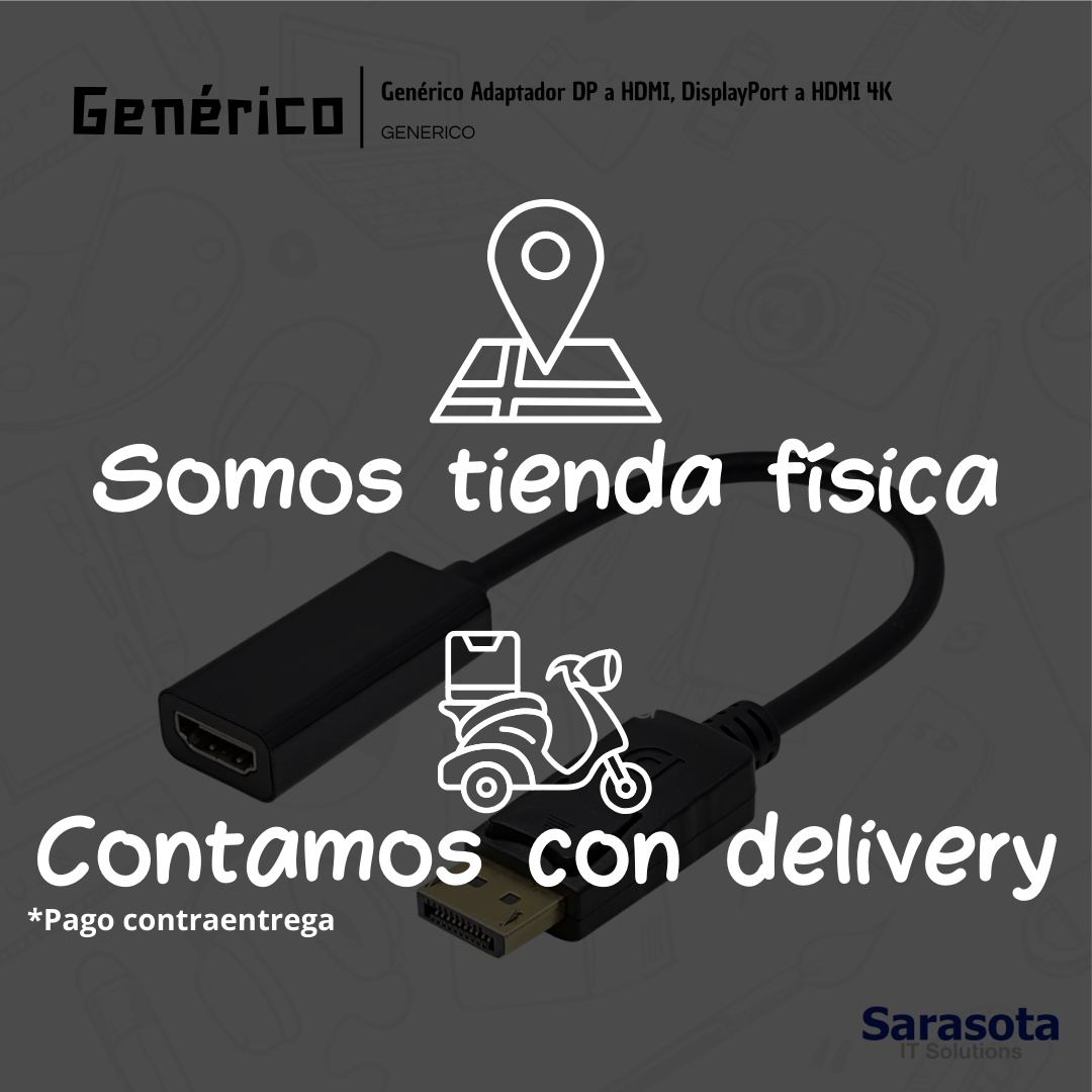 accesorios para electronica - Adaptador de DisplayPort a HDMI resolución 4K  1