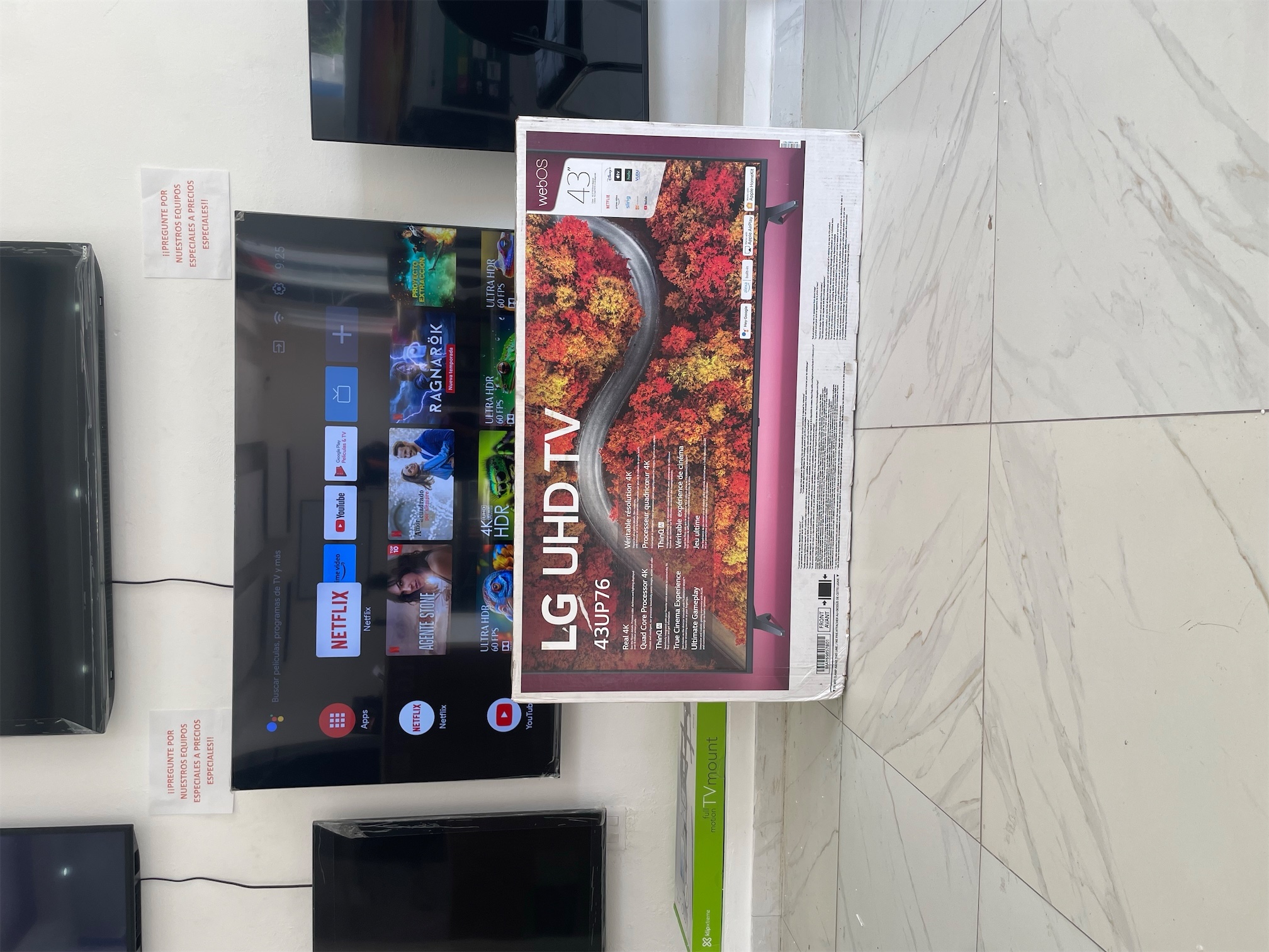 tv - Tv LG 43” UP76 Smart Tv 4K Bluetooth que año de garantía full somos tienda