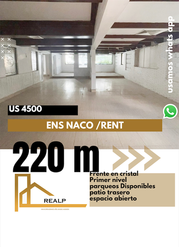 oficinas y locales comerciales - Local espacio abierto Naco