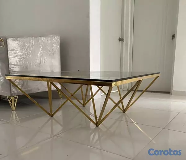 decoración y accesorios - Vendo juego de mesa de centro, mesa lateral y repi 3