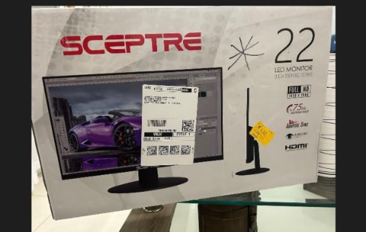 accesorios para electronica - Sceptre Nuevo monitor LED FHD de 22 pulgadas 75Hz HDMI VGA (en su caja) 3