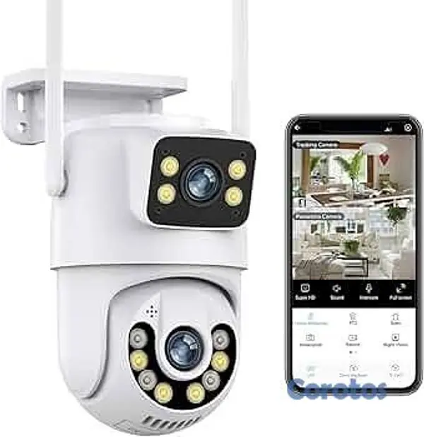 camaras y audio - Cámara de Seguridad Wifi Doble Lente 2MP Full HD