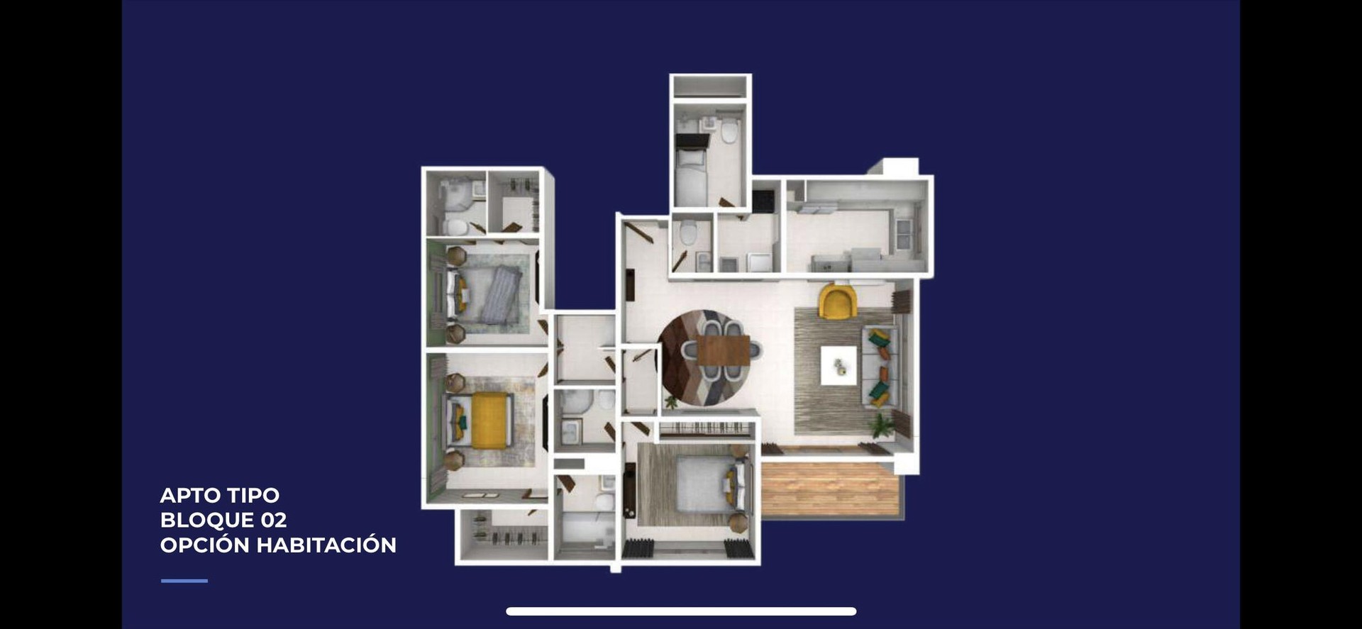 apartamentos - Apartamento en Venta de Tres Habitaciones 4