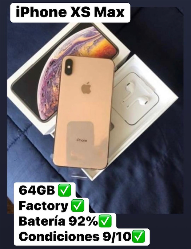 Iphone xs max Factory 64gb