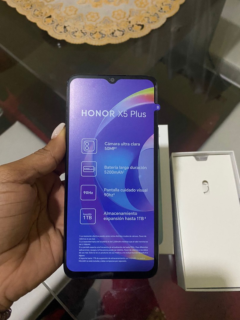 celulares y tabletas - Celular Honor X5 Plus Nuevo en caja con asesorios 