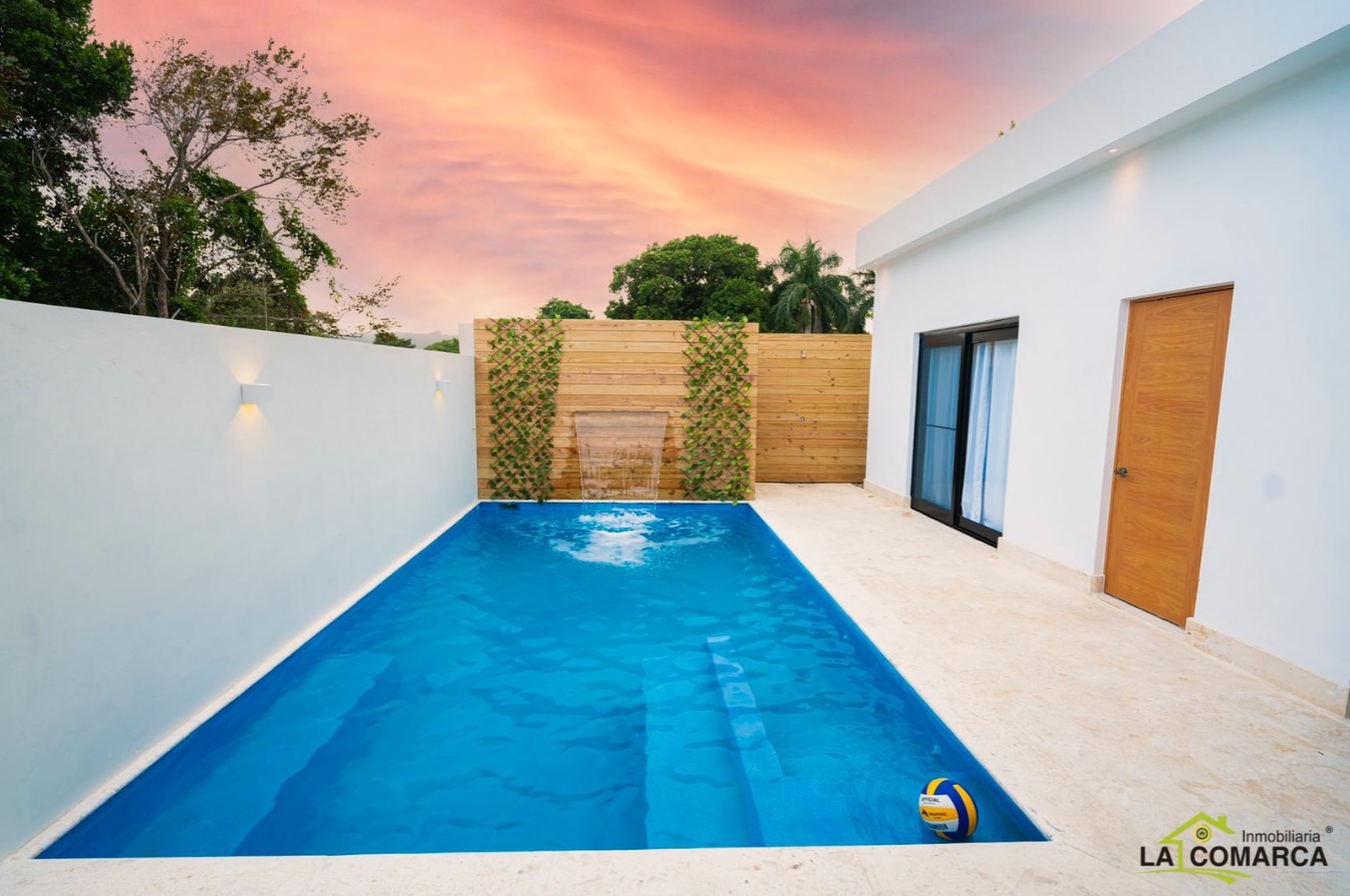 casas - Villa con piscina en venta residencial cerrado, Cabarete 4