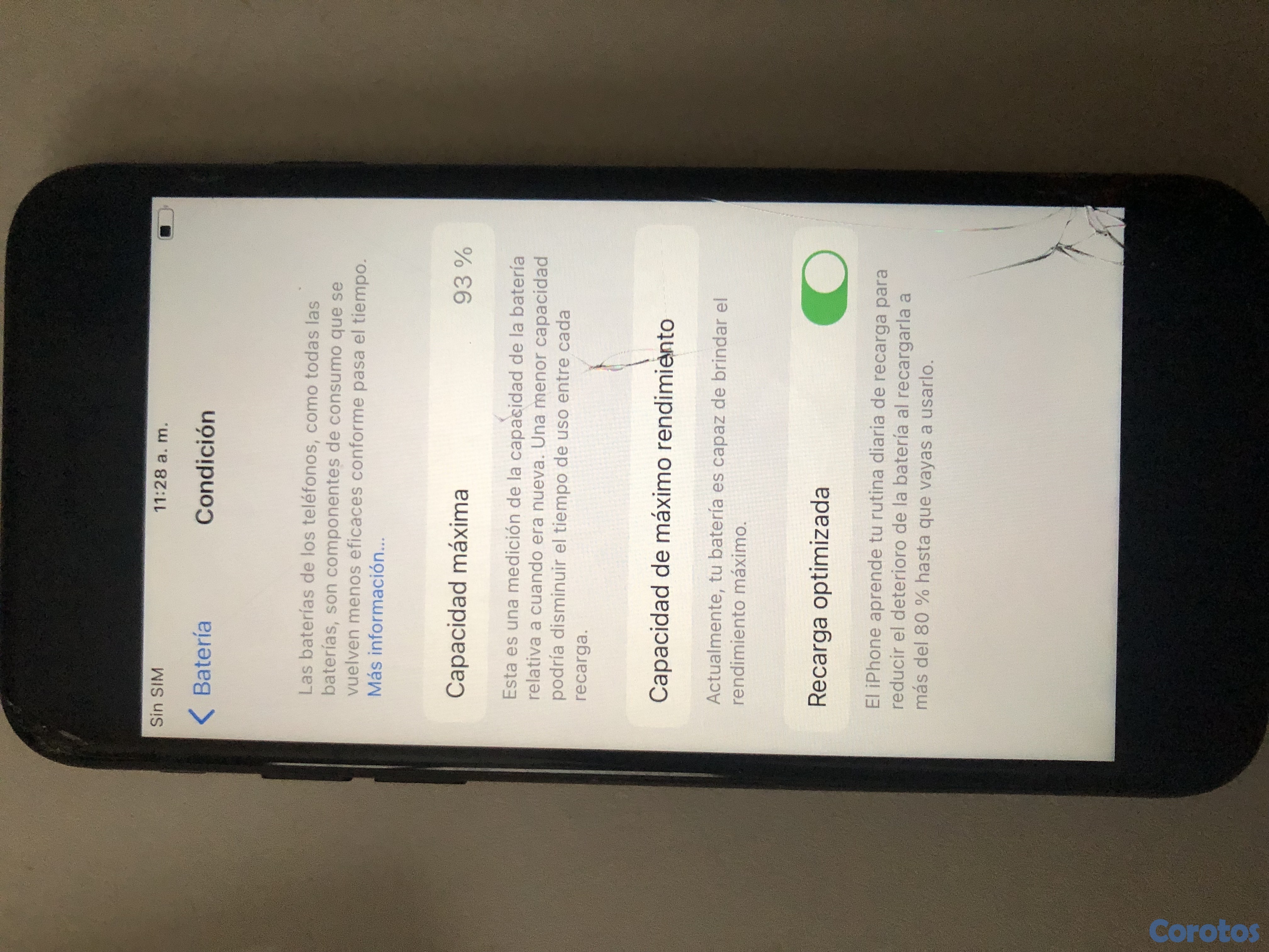 celulares y tabletas - iPhone 7 normal baypass full señal de 128gb como se ve en la foto 4