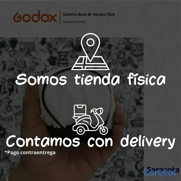 accesorios para electronica - Godox Difusor Tipo Domo Tela 3