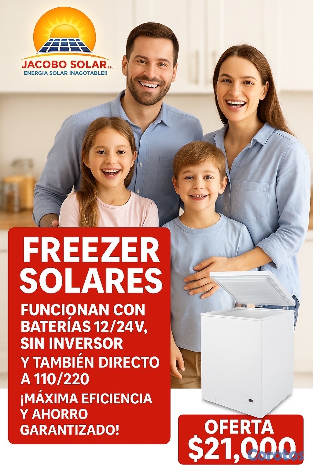 electrodomesticos - FREEZER SOLARES PARA TU NEGOCIO O RESIDENCIA .
