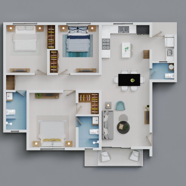 apartamentos - Nuevo Proyecto de Apartamentos en Los Alamos  3