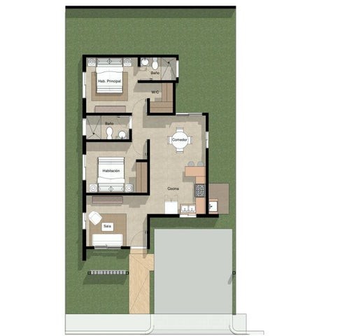casas - Proyecto en venta Punta Cana #24-1877 dos dormitorios, parqueo, seguridad.
 4