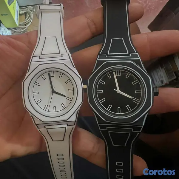 joyas, relojes y accesorios - Reloj minimalista con diseño  bidimensional 2D pul 2
