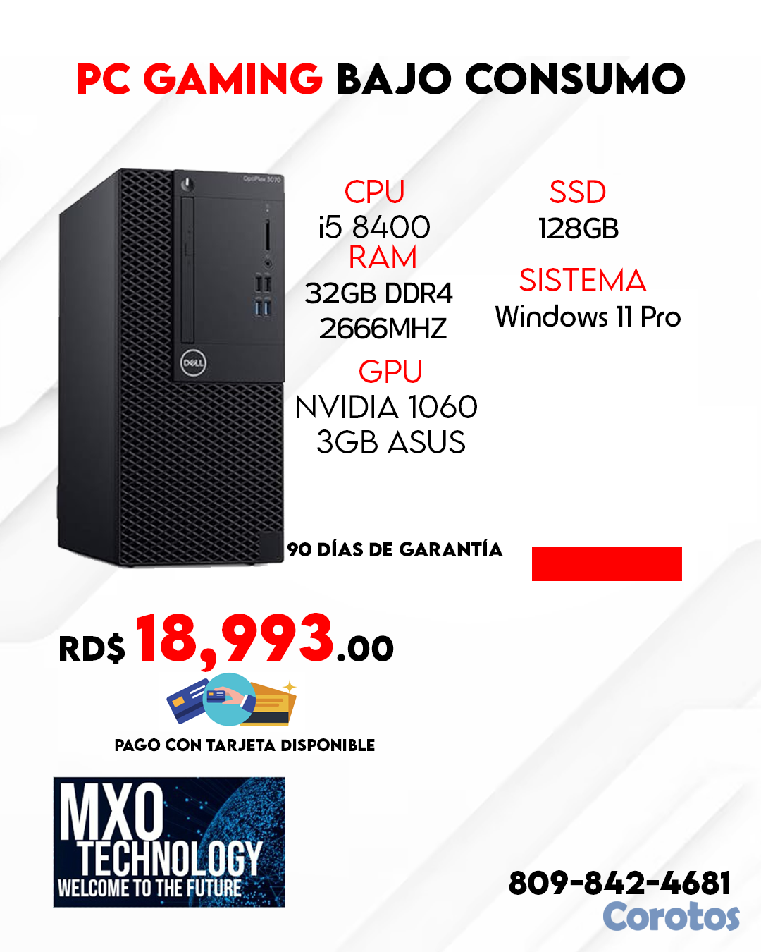 computadoras y laptops - CPU GAMING BAJO CONSUMO 1