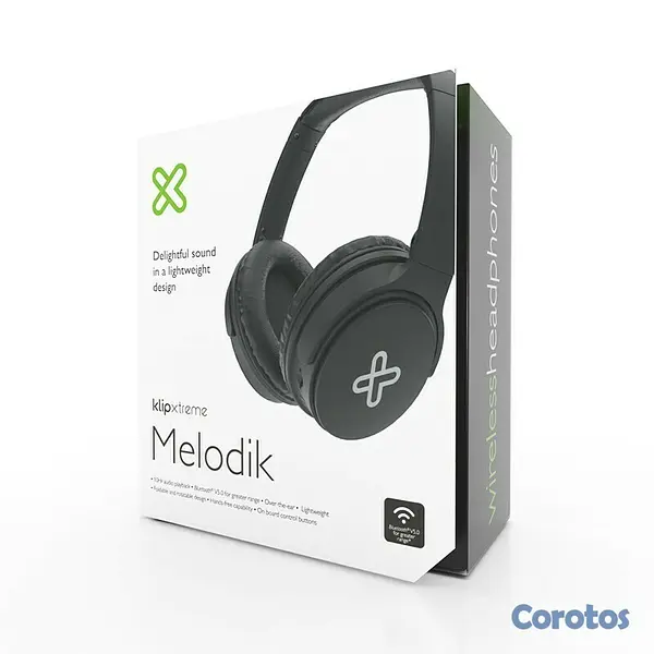 computadoras y laptops - AUDIFONO CON MICROFONO KLIPX MELODIK, BLUETOOTH V5.0, BATERIA RECARGABLE, 10 HOR 2