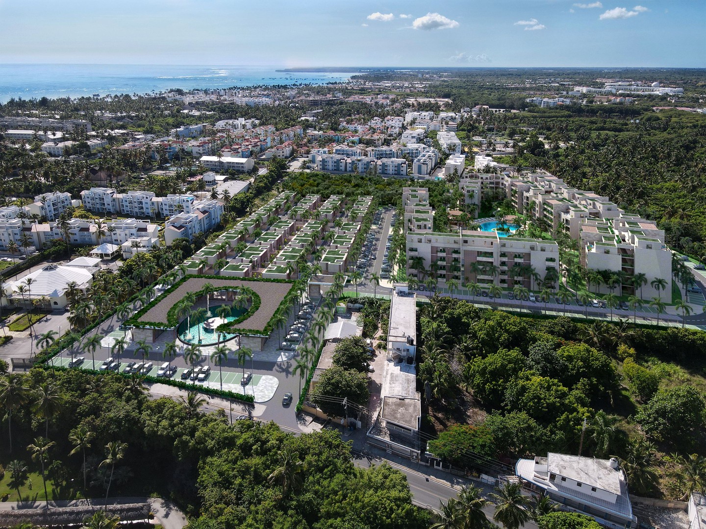 apartamentos - Apartamentos Turísticos en Punta Cana (Secret Garden), en planos, Terminacion 1A 2
