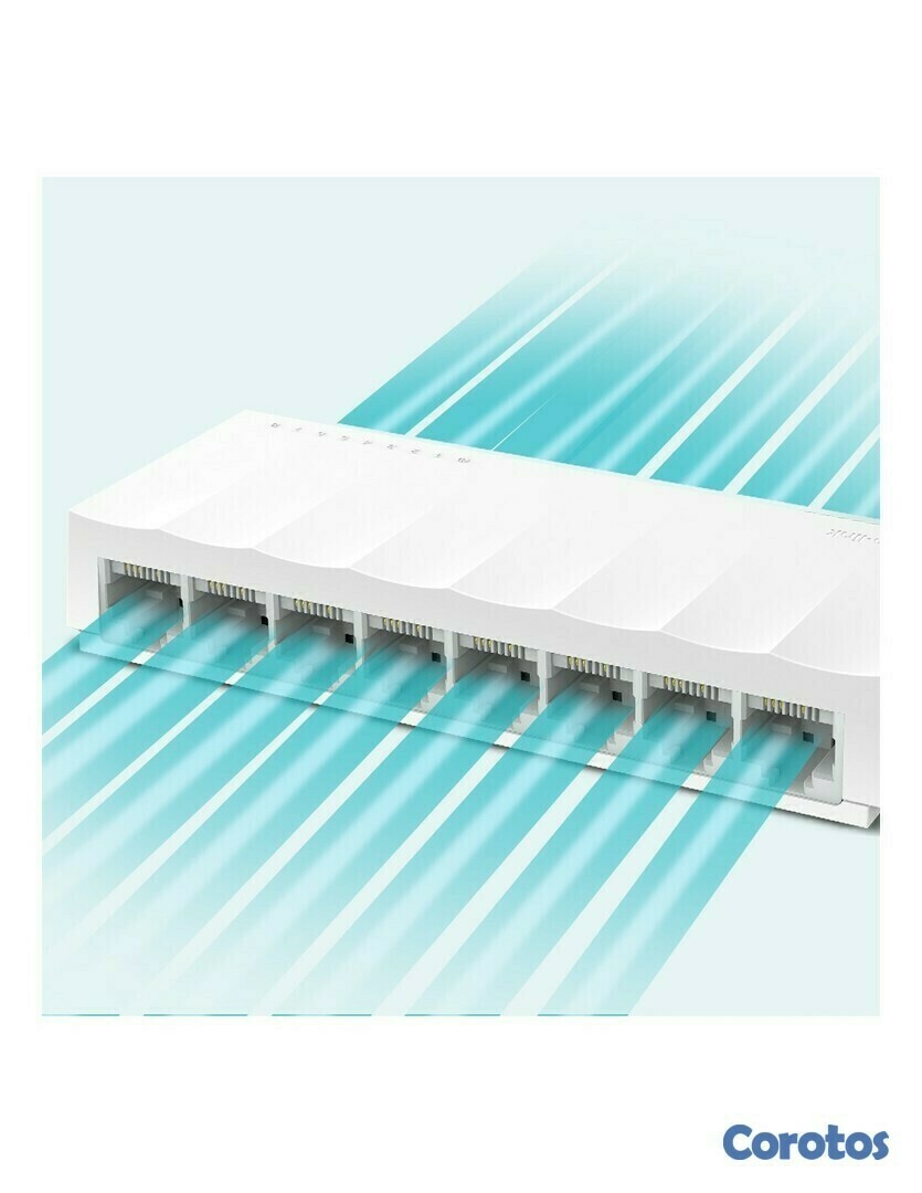accesorios para electronica - Switch de escritorio TP-Link de 8 puertos 10/100Mbps LS1008 4
