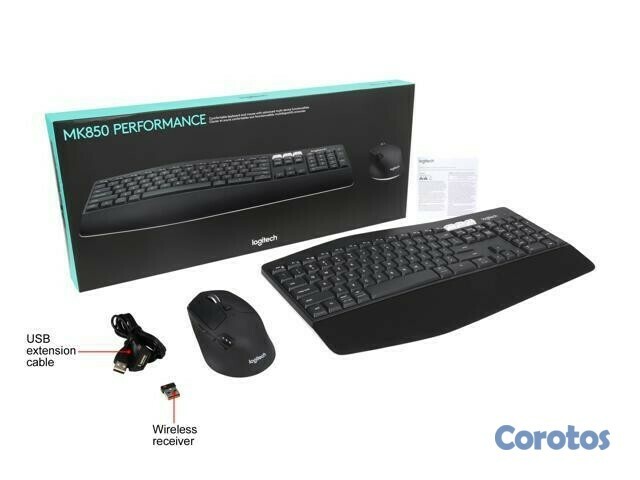 computadoras y laptops - TECLADO MOUSE LOGITECH MK850 PERFORMANCE WIRELESS COMBO INGLES (ENG) BLUETOOTH Y 1