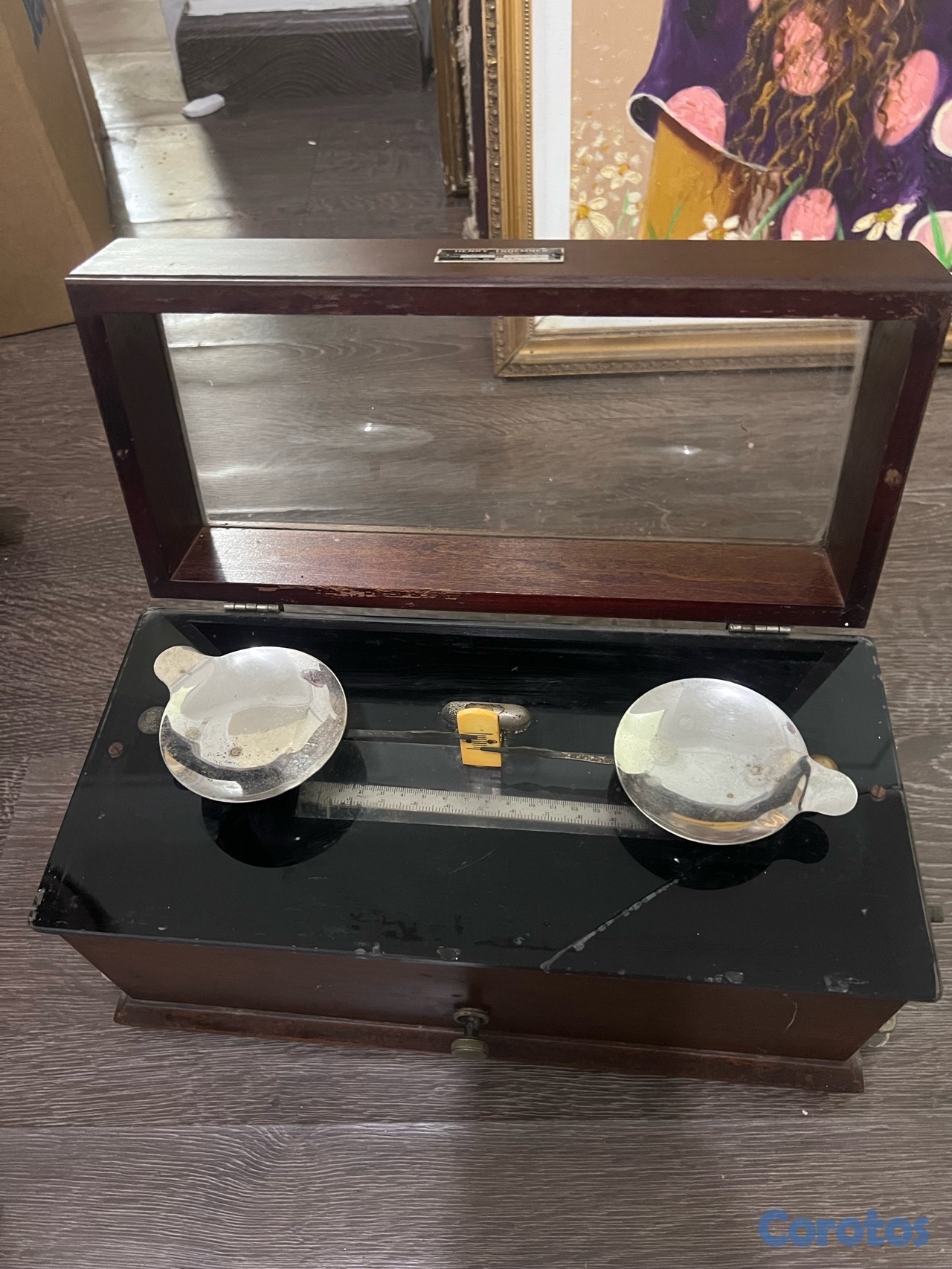 arte y antigüedades - Balanza antigua de platillos 2