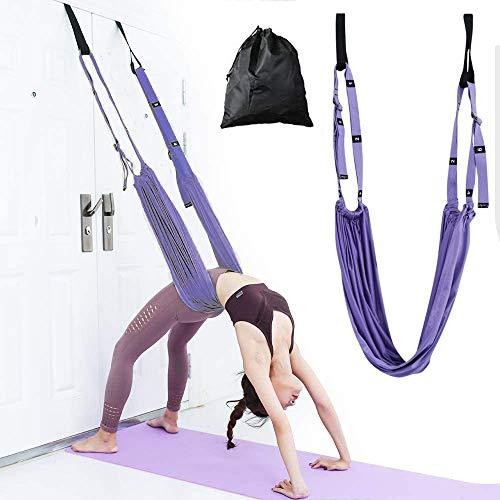 deportes - Correa de Yoga Aérea ajustable en la puerta, cuerda de Yoga, estiramiento HAMACA 1