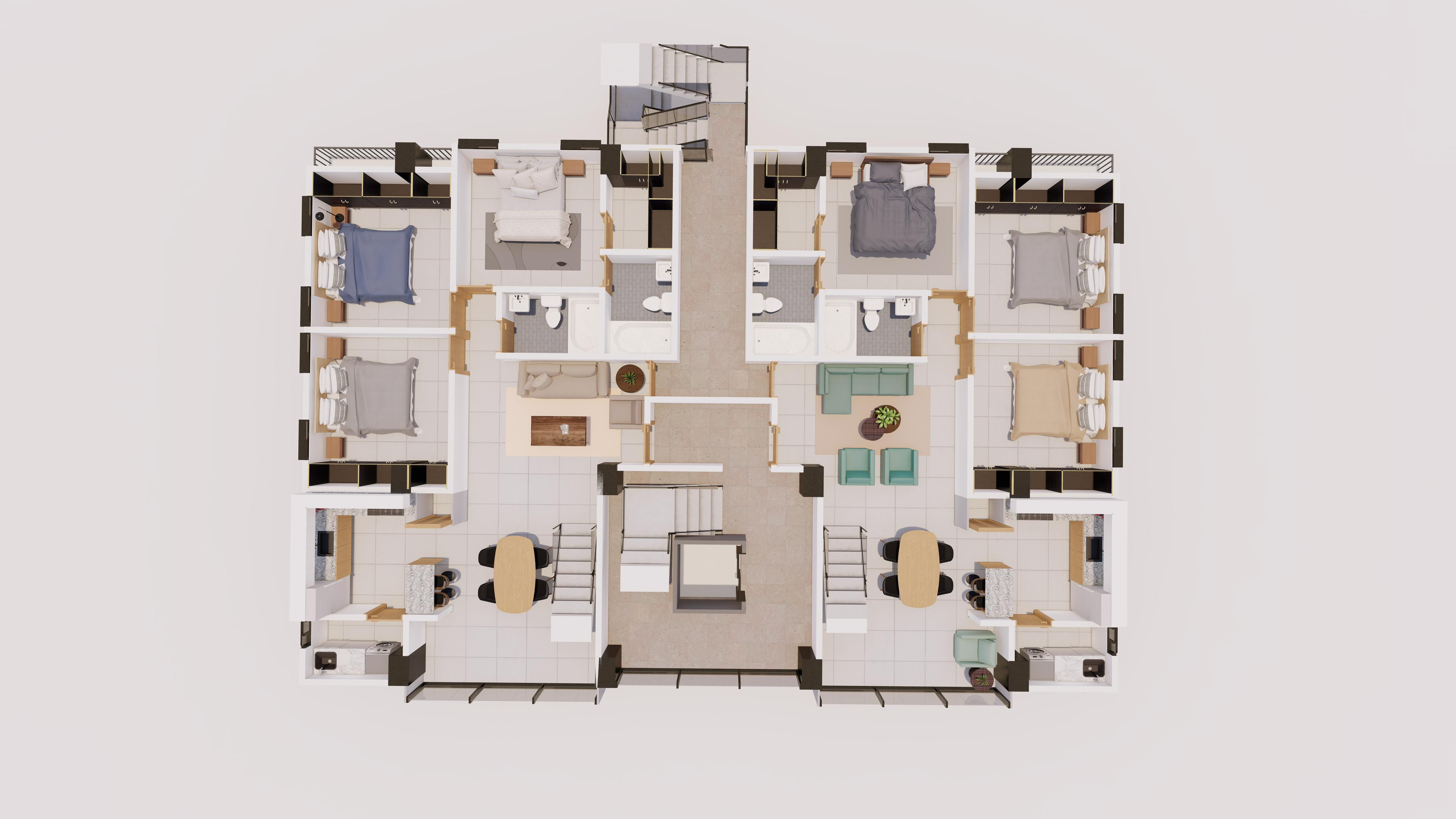 apartamentos - Torre Residencial de 7 Niveles, El Embrujo 4