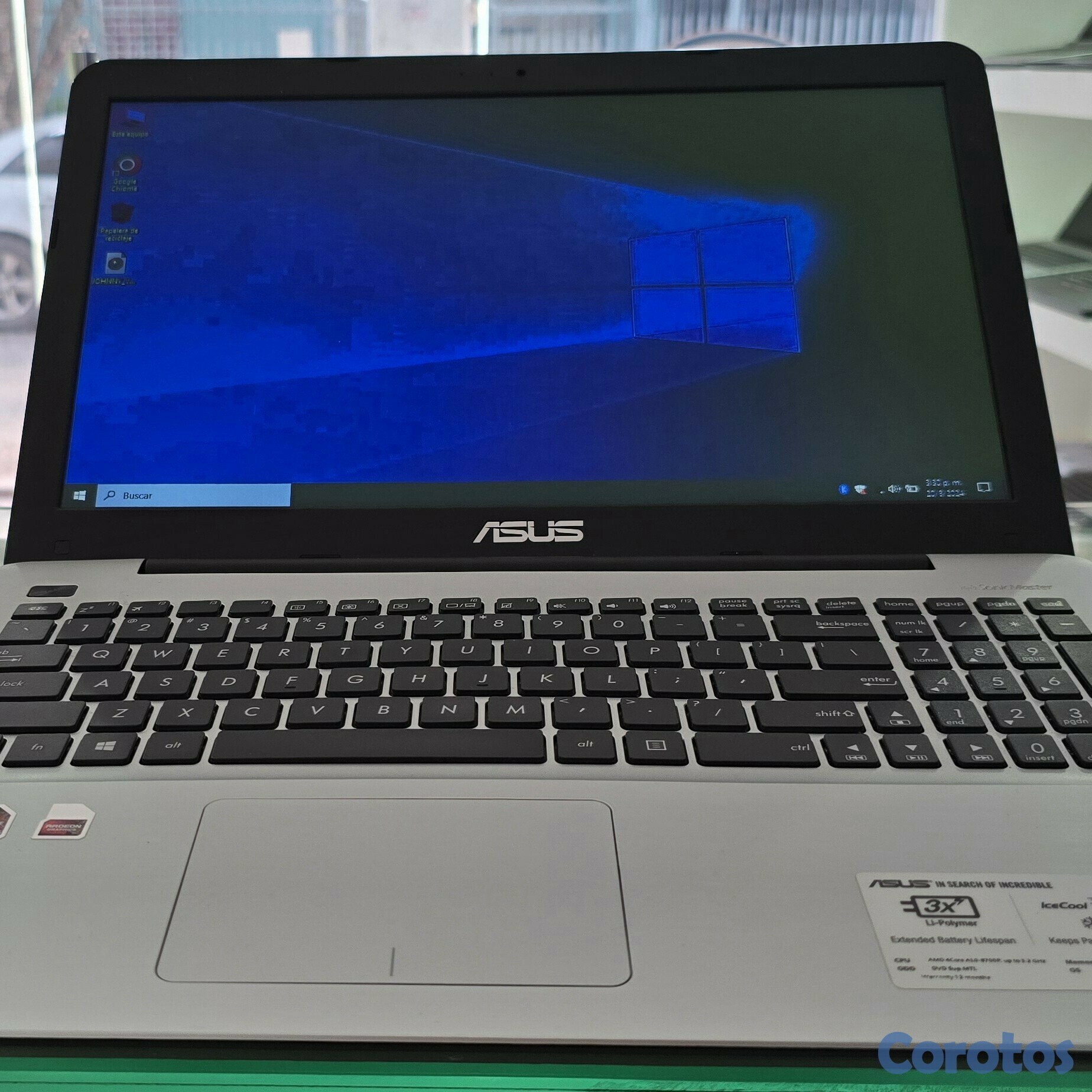 computadoras y laptops - laptop Asus 17 Pulg a10 Quad Core Ram 12gb Disco Solido Video 6gb 1