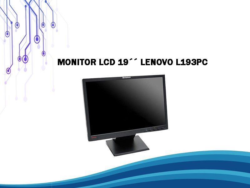 Monitor LCD 19" Lenovo L193PC Tamaño de la pantalla 19 
