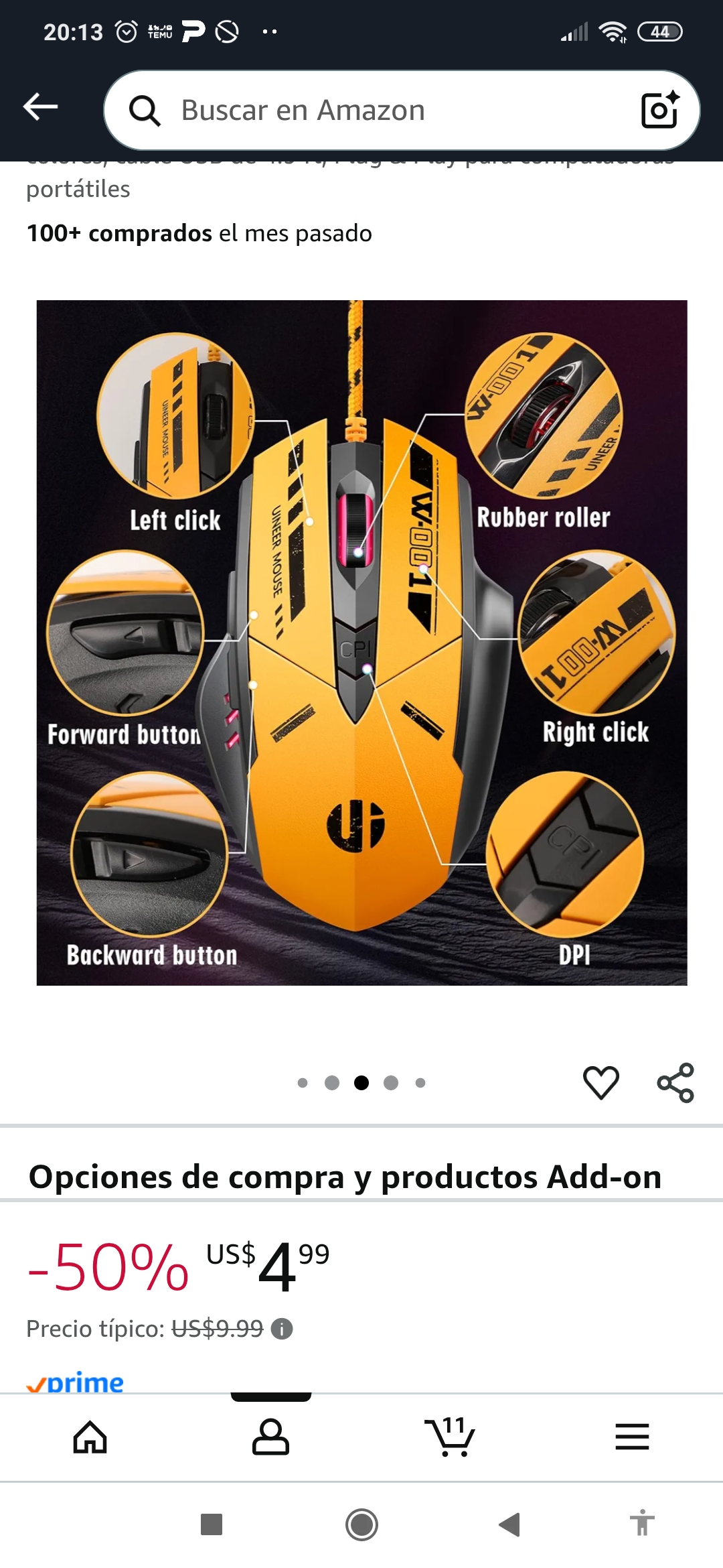 accesorios para electronica - Maus Gamer 3