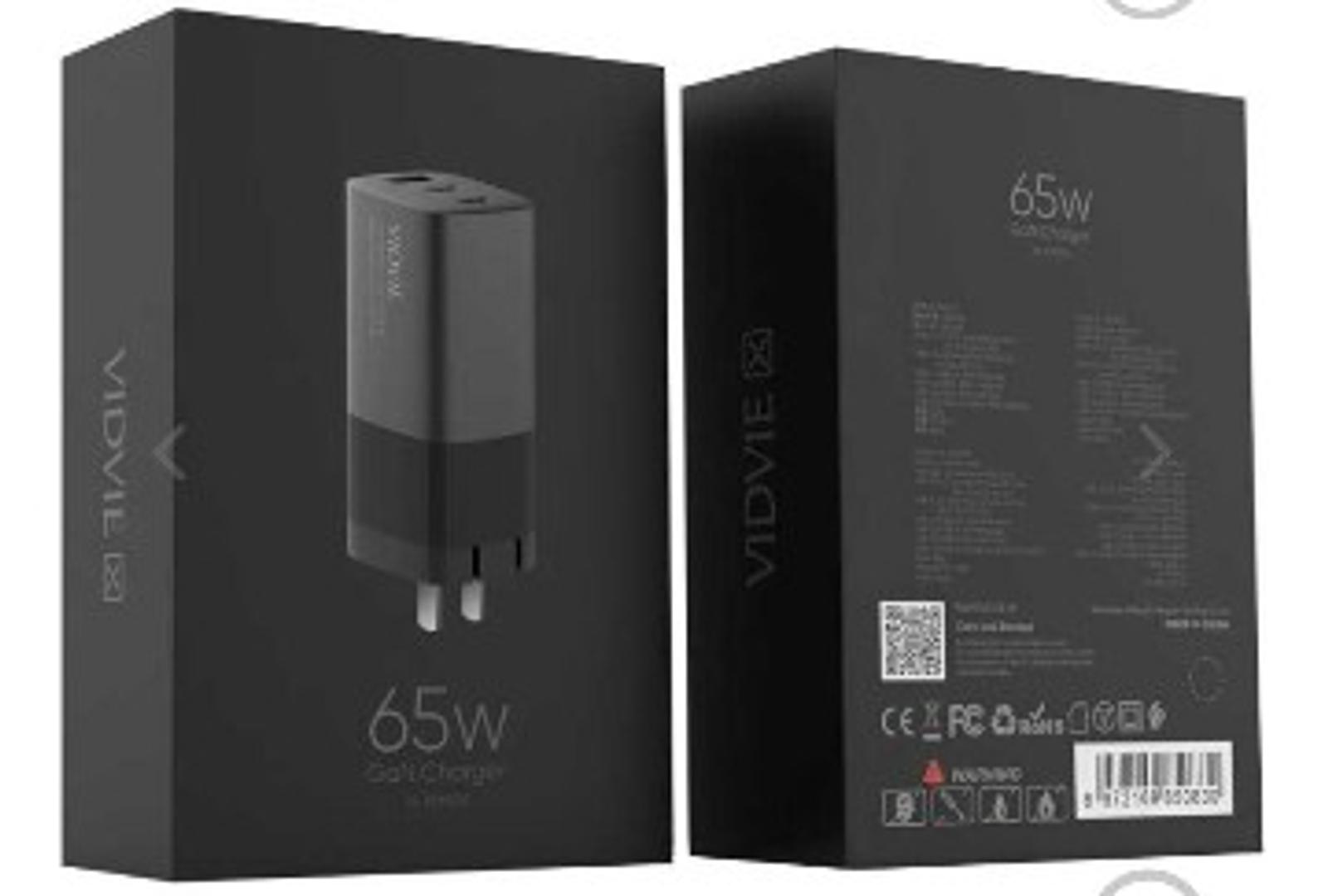 accesorios para electronica - Cargador GaN de 65W XL-PLM320 VIDVIE