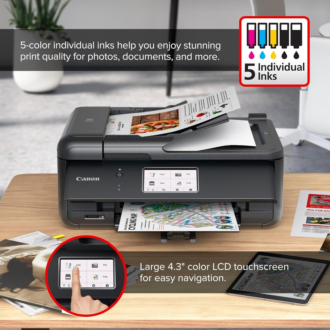 impresoras y scanners - Impresora Canon PIXMA TR8620a Multifuncional, fax, alimentador automático ADF 2