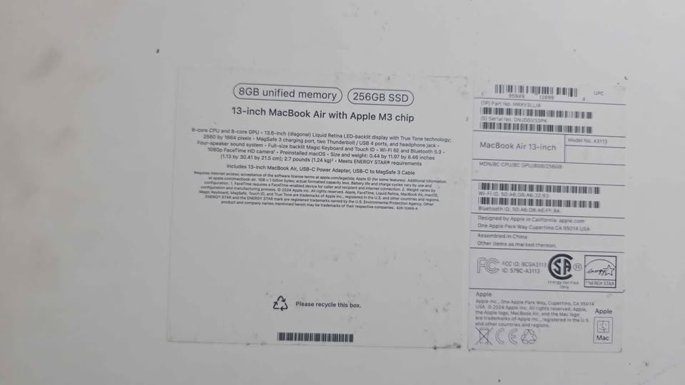 computadoras y laptops - MacBook Air M3 13 512GB 16GB RAM 3