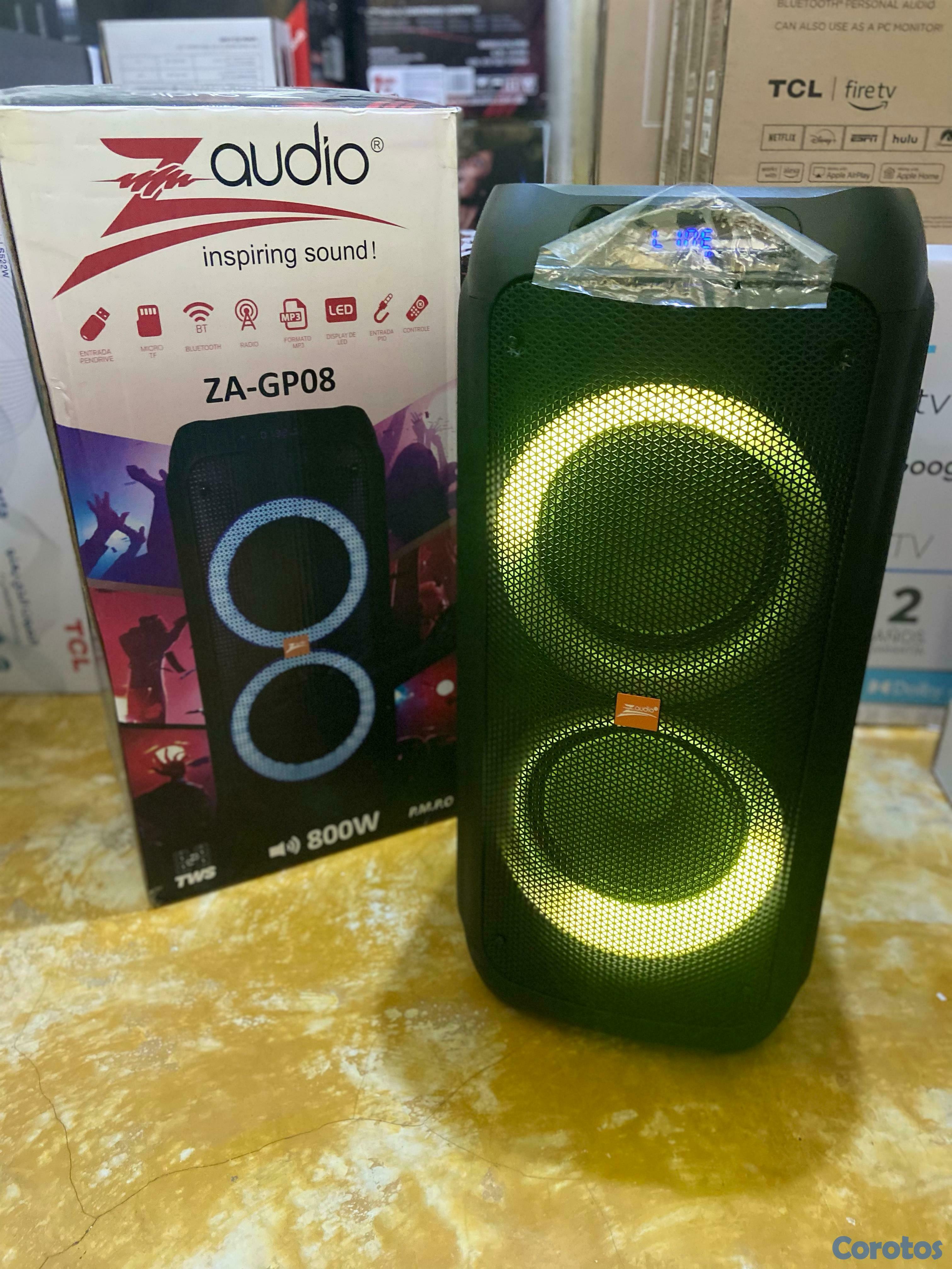 camaras y audio - BOCINAS AMPLIFICADAS Z AUDIO WOOFER MODELO ZA-GP08 800 WATTS. 2