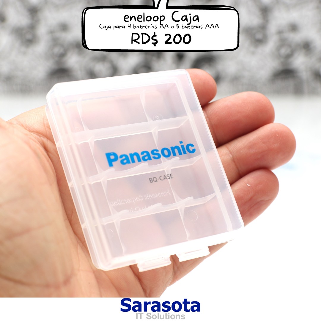 accesorios para electronica - Caja para almacenamiento de Baterías eneloop by Panasonic (Somos Sarasota)